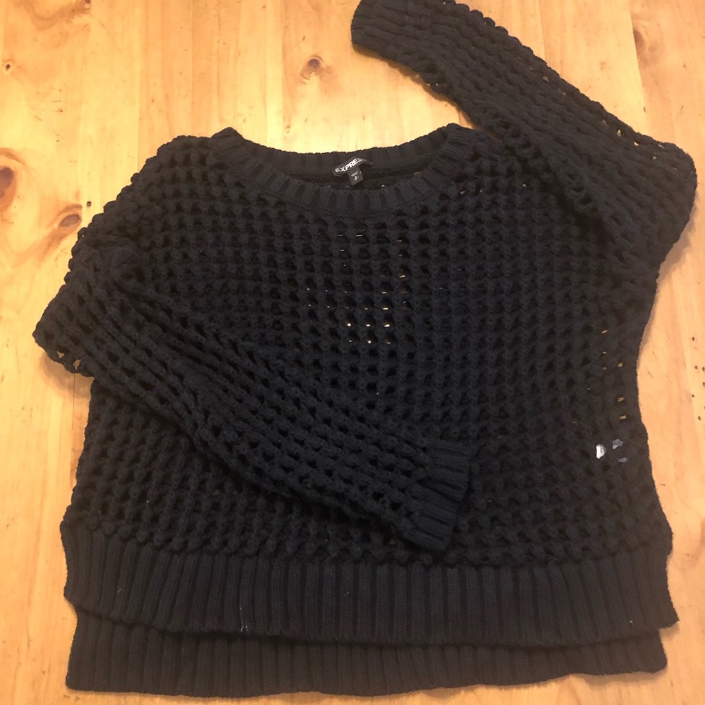 Express black cover up sweater